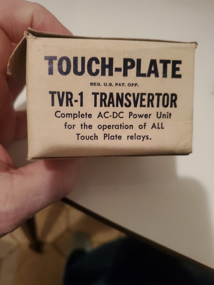 Touch-Plate Relay TVR-1 / TPS-0120 Power Supply Transverter 120V 28.5VDC NEW