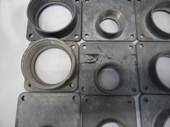 LOT OF (19) MISC. CONDUIT METER HUB SOCKETS + (50) REDUCING WASHERS