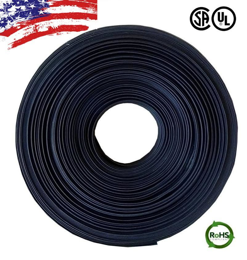 4 FT. 4′ Feet BLACK 3/16″ 5mm Polyolefin 2:1 Heat Shrink Tubing Tube Cable US UL