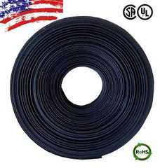 4 FT. 4′ Feet BLACK 3/16″ 5mm Polyolefin 2:1 Heat Shrink Tubing Tube Cable US UL