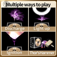 Bluetooth Music Tesla Coil AC110-240V 120W 50/60Hz High Frequency Voltage Pulse