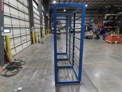 Industrial Custom Wire Spool Organizer Rack Cable Management 36 Rod 113x32x90″