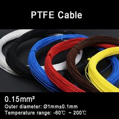 0.15mm² Ø1mm Silver Plated Copper Polytetrafluoro PTFE Wire Stranded Cable