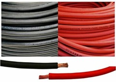 2 Gauge 2 Awg 10 Feet Red + 10 Feet Black Welding Battery Pure Copper Flexible