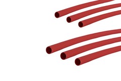 6 Lot TEMCo 1/4″ Marine Heat Shrink Tube 3:1 Adhesive Glue Lined 12″ long RED