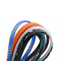 PET Expandable Braided Tube Harness Sheath Cable Wire Sleeving Dense 6mm Width