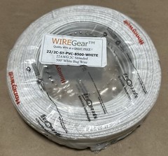 NEW SEALED- Honeywell 22/2C-ST-PVC-B500-WHITE 22AWG 2C Stranded 500’ White Wire
