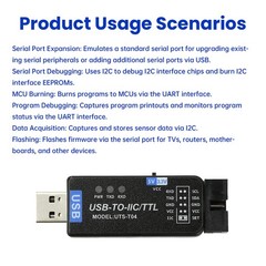 USB to IC2 IIC/TTL Serial Port UART Communication Module Flashing Downloader