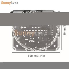Electronic Clock DIY Kit DS1302 Rotating LED Display Temperature Sensor