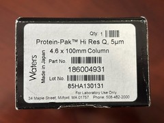 Waters protein-Pak Hi Res Q 5um 4.6x100mm column Waters P/N:186004929 NEW SEALED