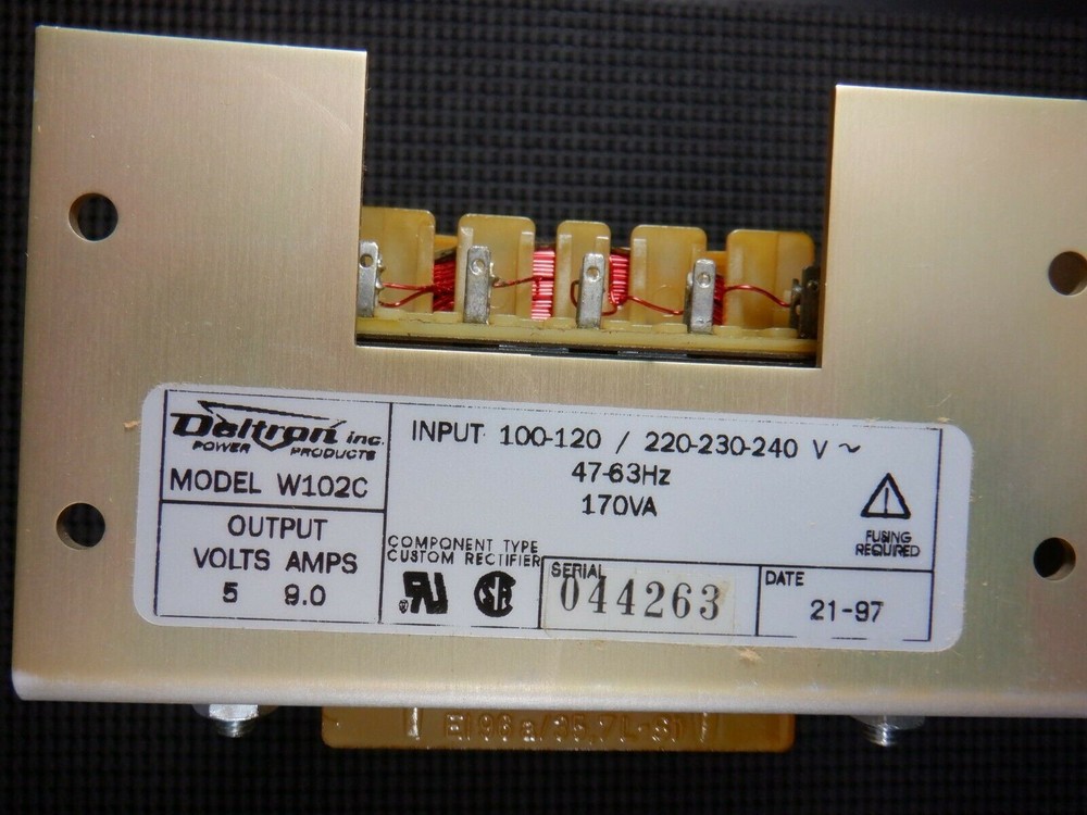 Deltron W102C Power Supply Input 100-120 / 220-230-240V Output 5V 9.0 Amp