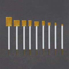 0.1-0.2mm Gold Au Electrode Holder Purity 99.99% Gold Sheet Plate Electrode