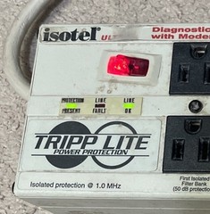 Tripp Lite Isotel Ultra 6 Surge Suppressor 6-Outlet 120v Working Condition