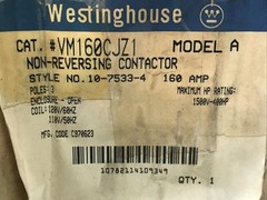 Cutler Hammer Vacuum Mining Contactor VM160CJZ1 160 Amps 3 Pole 160A