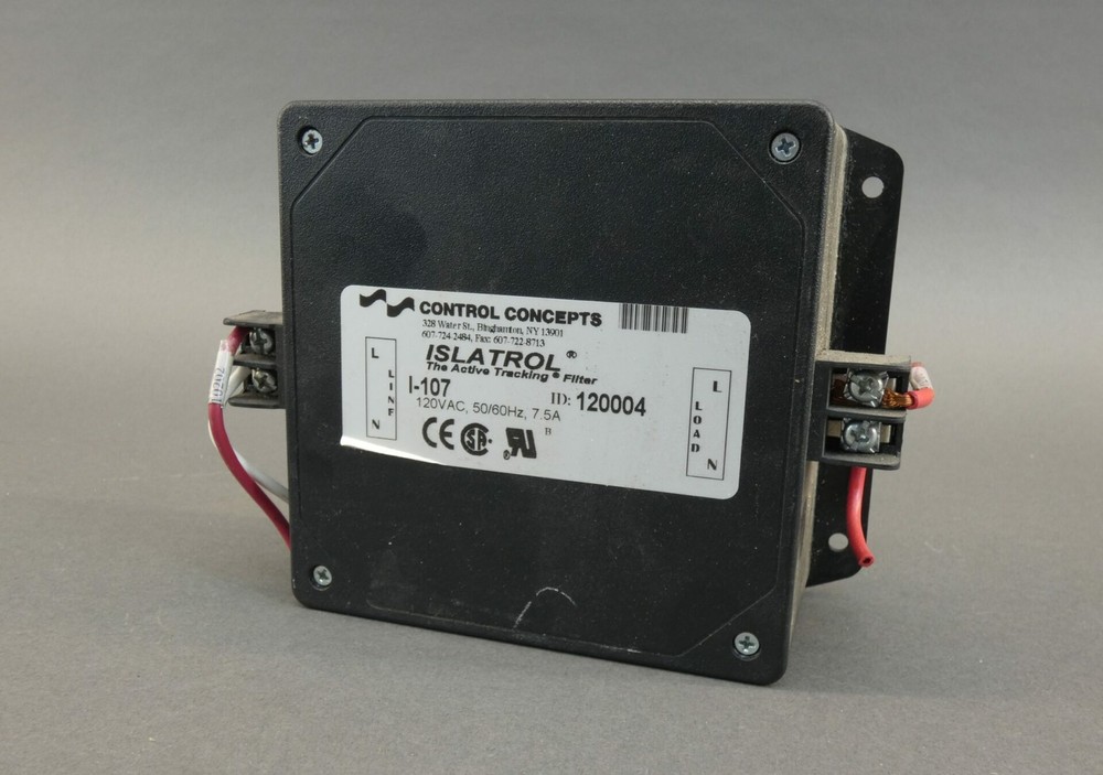 Control Concepts I-107 Islatrol Active Tracking Filter 120VAC 50/60Hz 7.5A