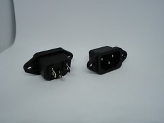 2 Pack AC Computer Power Supply Electric Cable Connection Socket Port Jack 250V