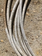 Mueller Heavy Duty Grounding Cables Electric Copper Clips Attached Vintage
