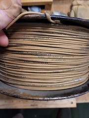 vintage 1940 PLASTOID CORP wire cloth insulated wire 18 gauge AWG TYPE 1000 FT