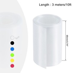 Battery Wrap 95mm Flat 10ft PVC Heat Shrink Tube Wraps Clear