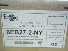 Encore Lighting 6EB27-2-NY 2 Headed Emergency Light 6EB Series 120/277Volt