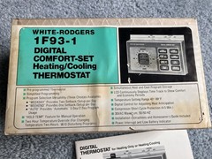 New MCM White Rodgers 1F93-1 Digital Heating/Cooling Thermostat For Mid-Century