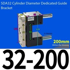 Cylinder Guide Bracket 32/40/50 for Fixing The Rack Extension Rod Accessory