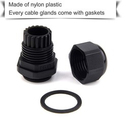 50pcs Cable Glands Waterproof PG7/9 /11/13.5/16/19 Adjustable 3-16 mm New