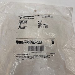 NEW Allen Bradley 889N-R4AE-12F 4 Pin Mini Right Angle Cordset 12ft