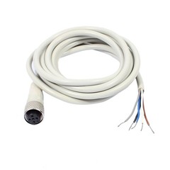 M12 2m Female Straight Head 5Pin Connector Aviation Socket Electrical Cable