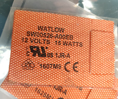 Watlow 15W 2×3″ Silicone Rubber Heater Pad 260°C 12VDC w Thermocouple LOT OF 26