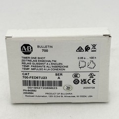 700-FED6TU23 Timing Relay 1CO One-Shot 0.05s-100h 24-240VAC/DC New