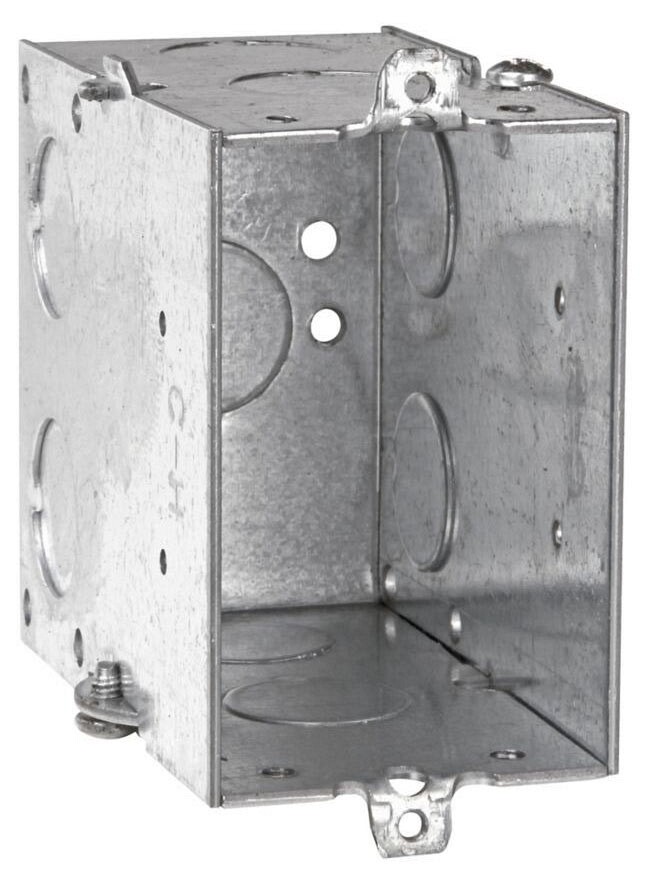 Crouse-Hinds TP250, 2″ x 3-1/2″ x 3″, Steel, Gangable, Switch Box, 1pc