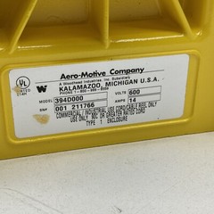 Woodhead Aero-Motive 394D Retractable Power Cable Reel 12AWG 4Cond 12/4 SOOW
