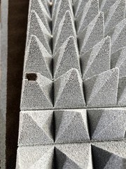 Variety Pack of Pyramidal and Flat Microwave Absorbers Blu 5″, 3″, 2.25″, 1.125″