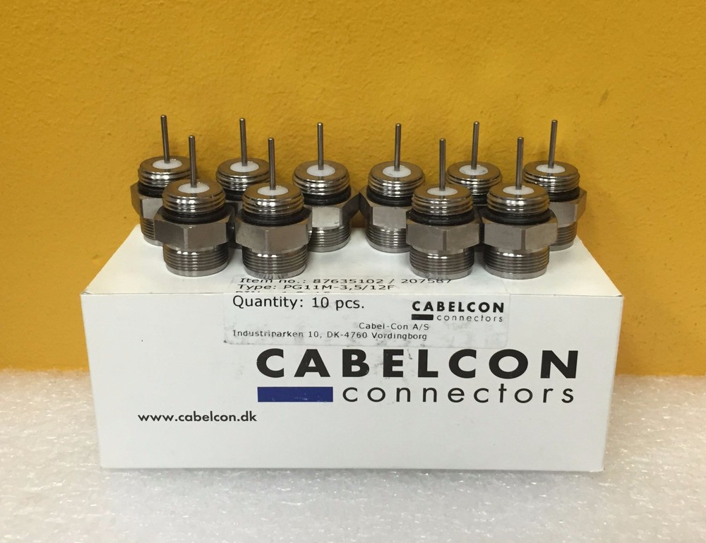 Cablecon 87635102, PG11M-3,5/12F, 1.8 x 16.0mm Connectors, Box of 10 pcs., New