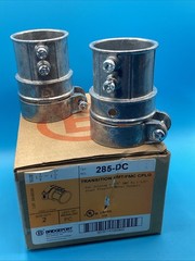 Bridgeport 285-DC 1 1/2″ Transition EMT/FMC CPLG Box Of 2 New Open