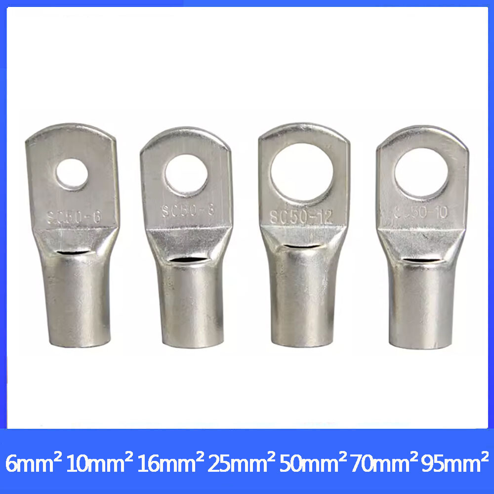 Copper Tube Terminals Terminal Battery Welding Cable Lug Ring Crimp Various Size