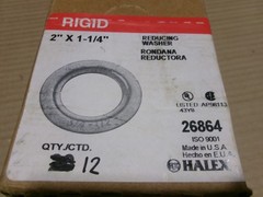 New Box of 12 Halex 26864 2″ X 1 1/4″ Reducing Washer AK