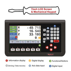 3 Axis DRO LCD Screen Metal Shell Digital Readout Display for Bridgeport Mill Mi