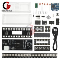 DIY Digital Clock Kit Voice Control Music Spectrum Display LED Electronic Kit