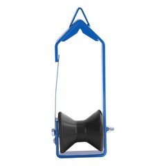 For Universal 4PCS 3 inch Blue Steel Cable Roller Up to 3″ Diameter