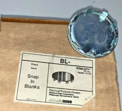 T&B Steel City BL 1″, 1 1/4″, 1 1/2″, 2″ Snap In Conduit Knockout Filler Blank