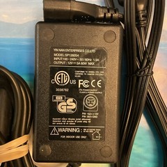 GENUINE YIN NAN ENTERPRISE SP1260S4 12v 5A 60W 4 PIN POWER SUPPLY W POWER CORD.