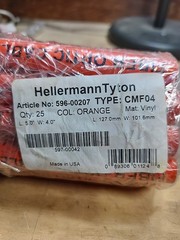 HellermannTyton CMFO4 Fiber Optic Cable Marker 4″ L x 5″ W Orange Lot Of 25