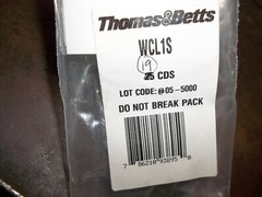 LOT OF 19 THOMAS & BETTS WCL1S WIRE MARKER CARDS (WL113)