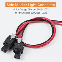 2 PCS Side Marker Light Pigtail Chrysler 300 2015-2024 Connector Wire
