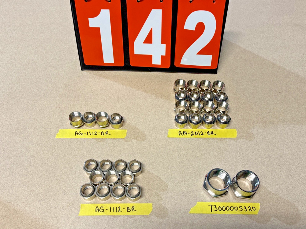 Sealcon – Nickel Plated Brass Adapter Assortment – ALL NEW – SEE DESCRIPTION