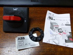 ABB OHBS2AJ1 Qty of 1 per Lot 3 Lock Handle, For Use With OT16 125F, Power Circ