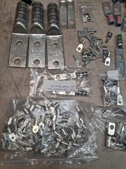 Thomas & Betts lot of 130 t&b copper crimp lugs