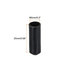 50Pcs Heat Shrink End Cap 8mm 2:1 Electrical Sealed Heat Shrink Tubing Cap